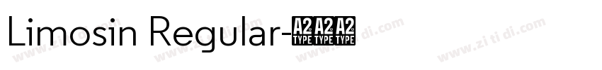 Limosin Regular字体转换